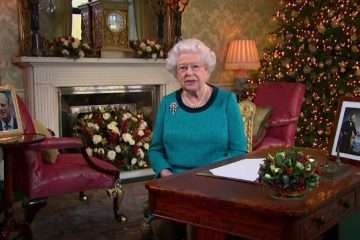 Drottning Elisabeth av Storbritanninen håller sitt jultal 2016
