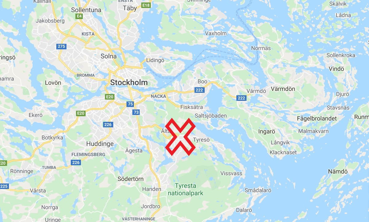 Karta-Tyresö - Samtiden