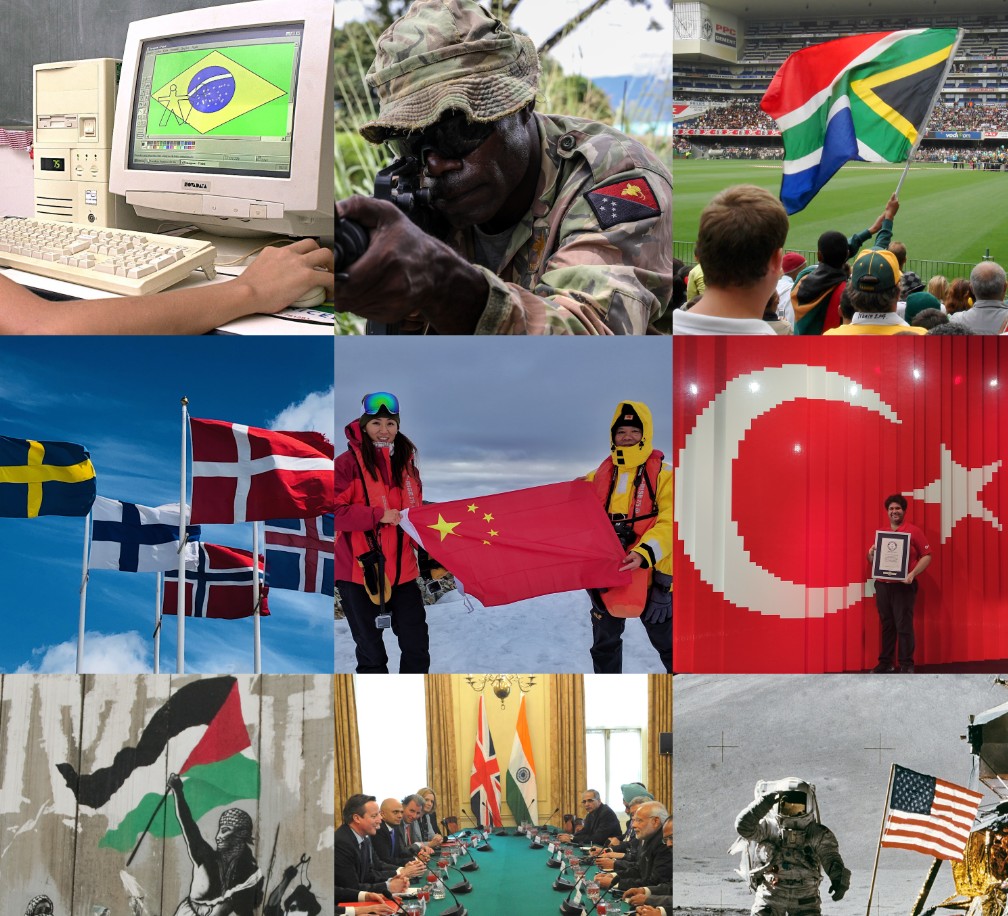 List of national flags of sovereign states, Wikipedia.