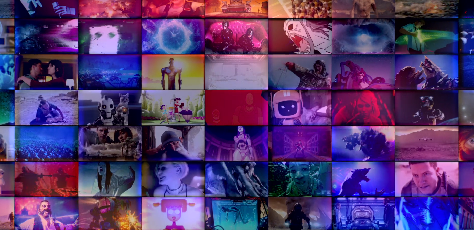 Från "Love, Death & Robots" trailer 2 (ocensureread).