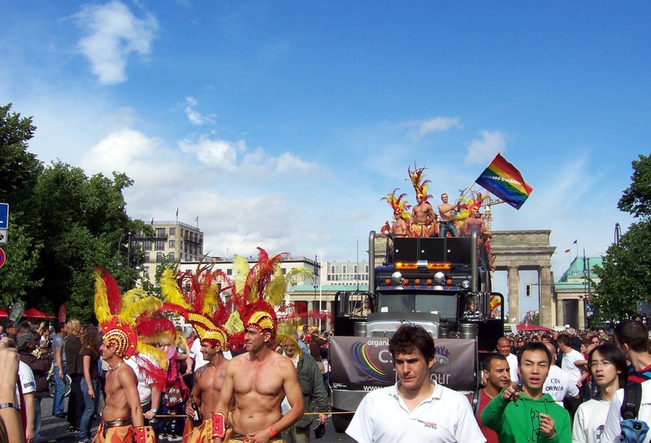 Pride parade, Wikipedia.